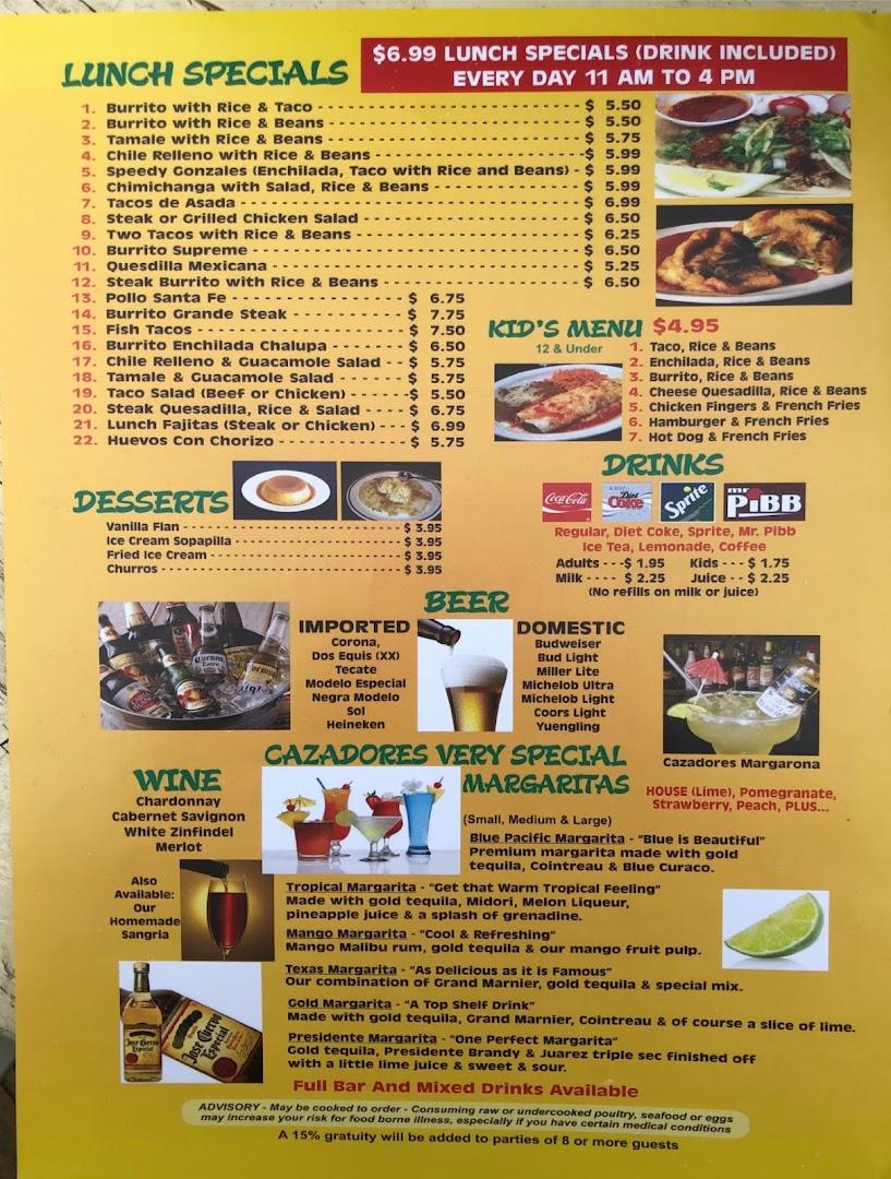 Cazadores Mexican Cantina & Grill