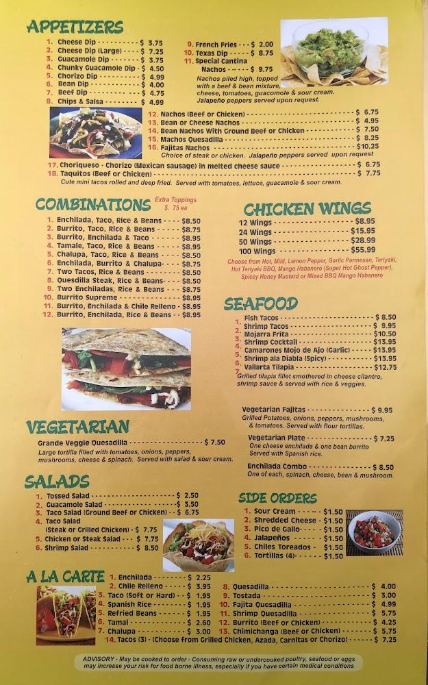 Cazadores Mexican Cantina & Grill Menu image 3